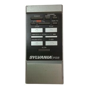 Vintage VSQS0267 Sylvania VCR‎ Remote Control   Tested Working See pics